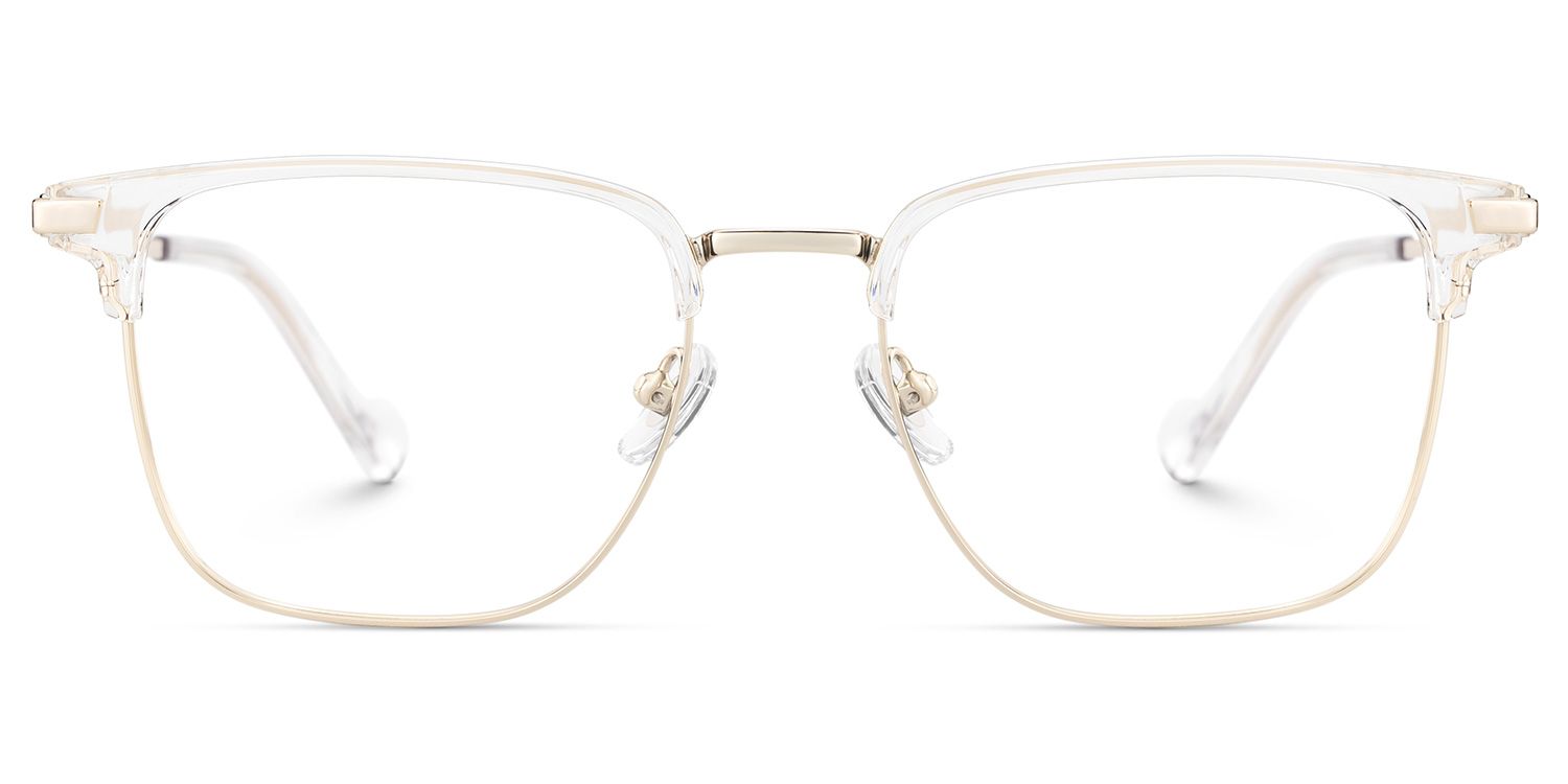 Owen Eyeglasses in Square Black Gold Frame | Zeelool1