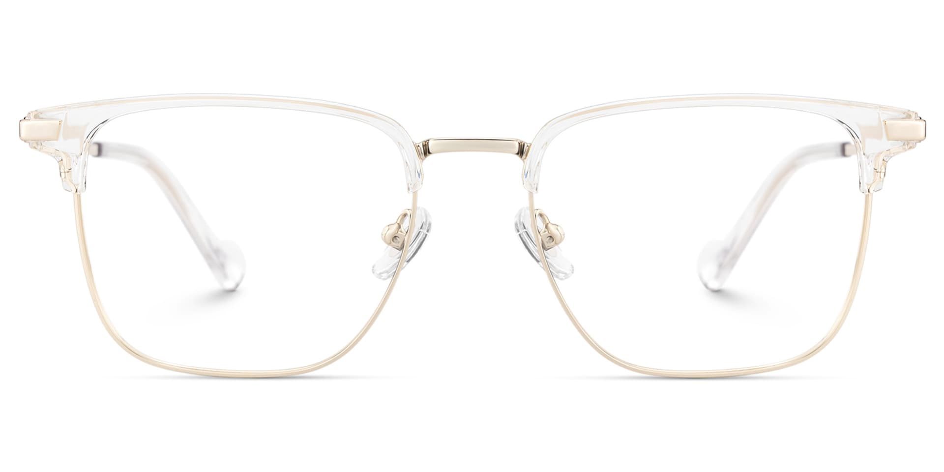Owen Eyeglasses in Square Black Gold Frame | Zeelool1