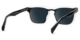 Liam Black Clear Rectangle Sunglasses4