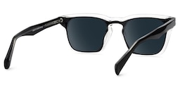 Liam Rectangle Black Crystal Sunglasses4