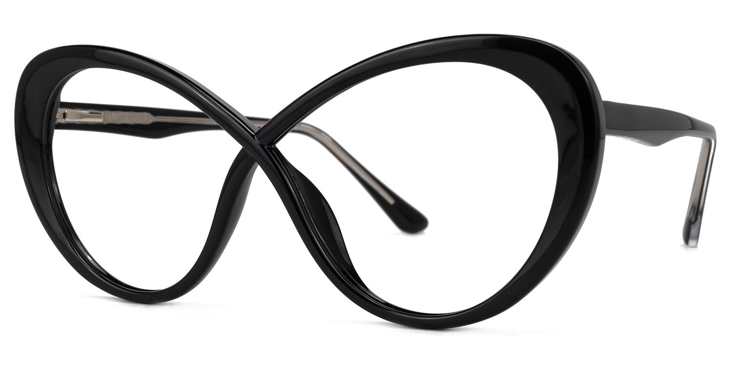 Butterfly Chasidy Black Glasses deals -Zeelool Glasses1