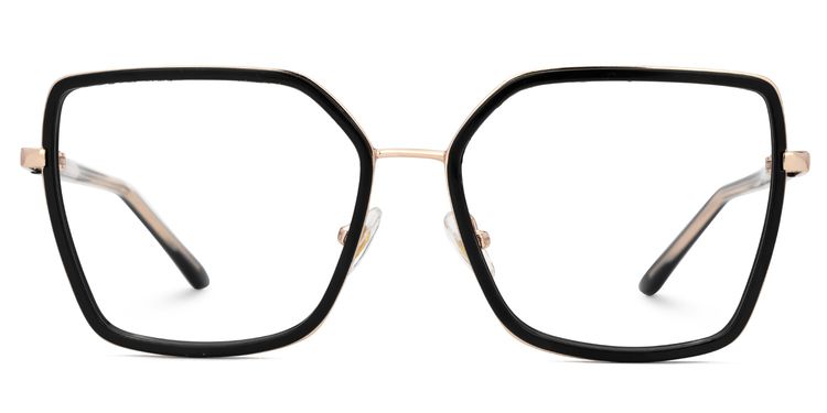 Jill Black Square Glasses