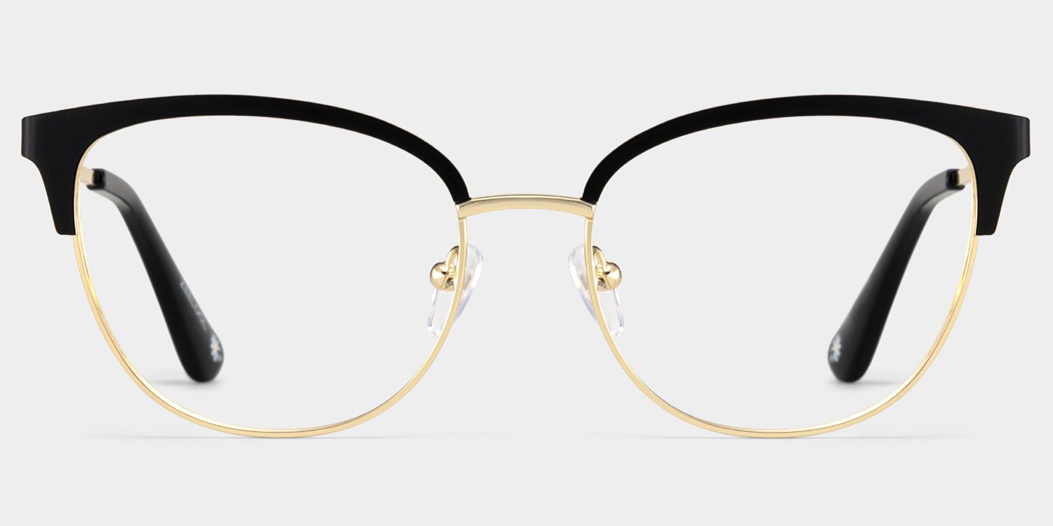 Lacey Black Frame Glasses with Browline Frame Online | ZEELOOL3