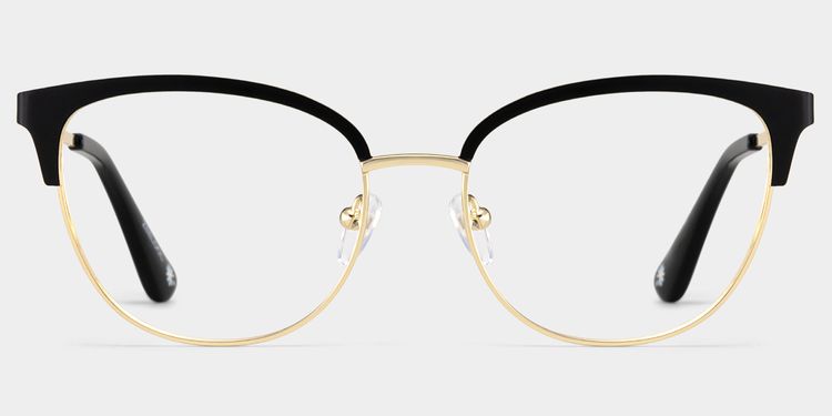 Lacey Browline Black Glasses