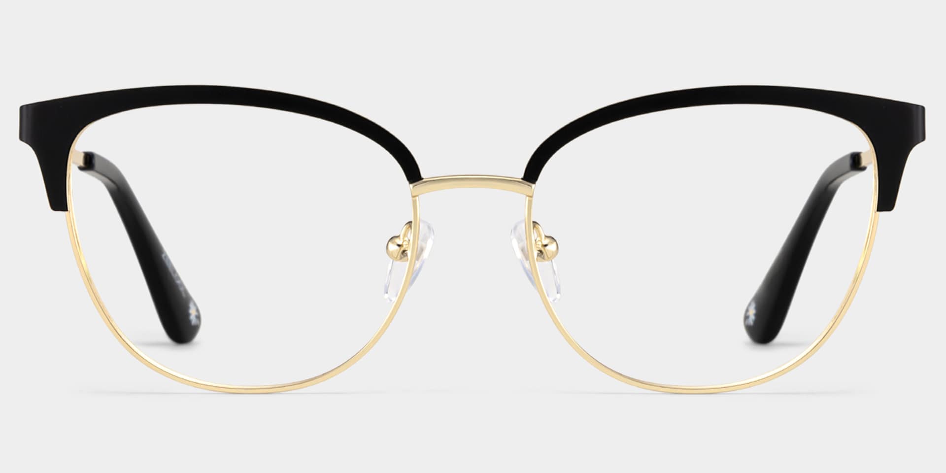 Lacey Black Frame Glasses with Browline Frame Online | ZEELOOL3