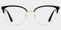 Lacey Browline Black Glasses0
