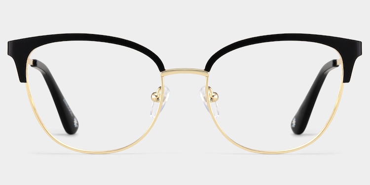 Lacey Browline Black Glasses
