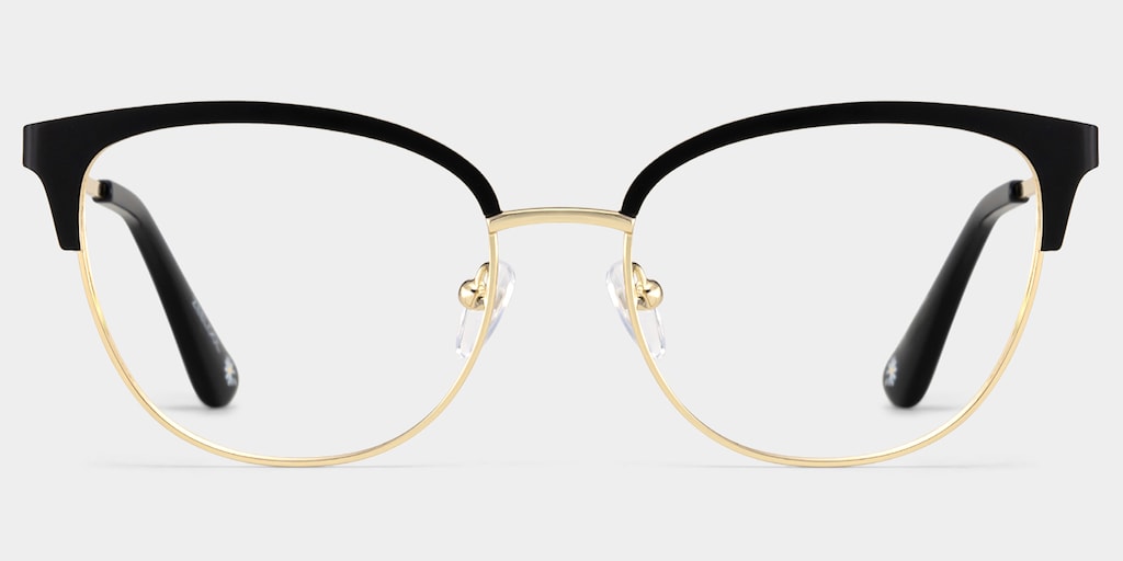 Lacey Browline Black Glasses