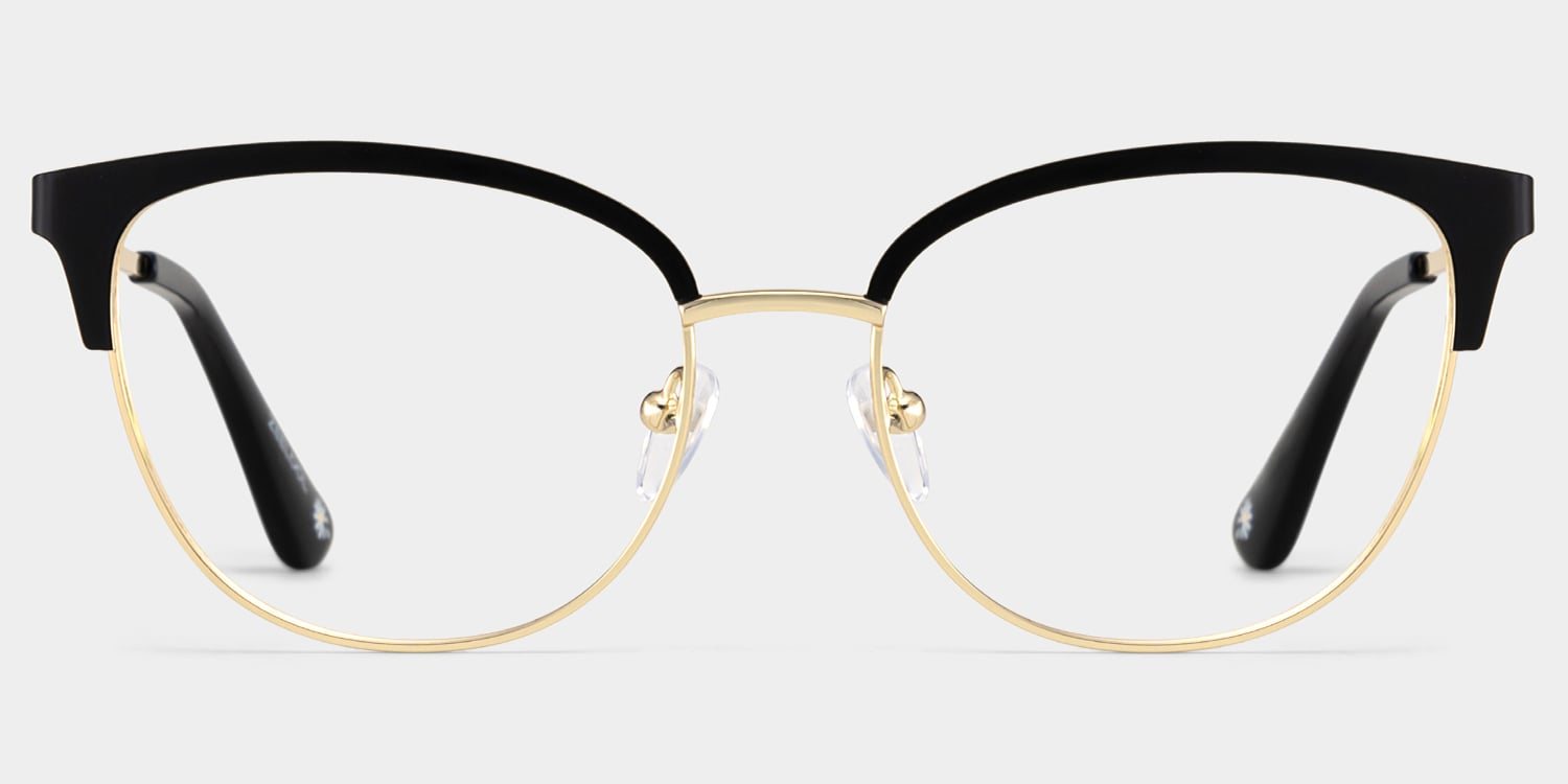 Lacey Browline Black Glasses