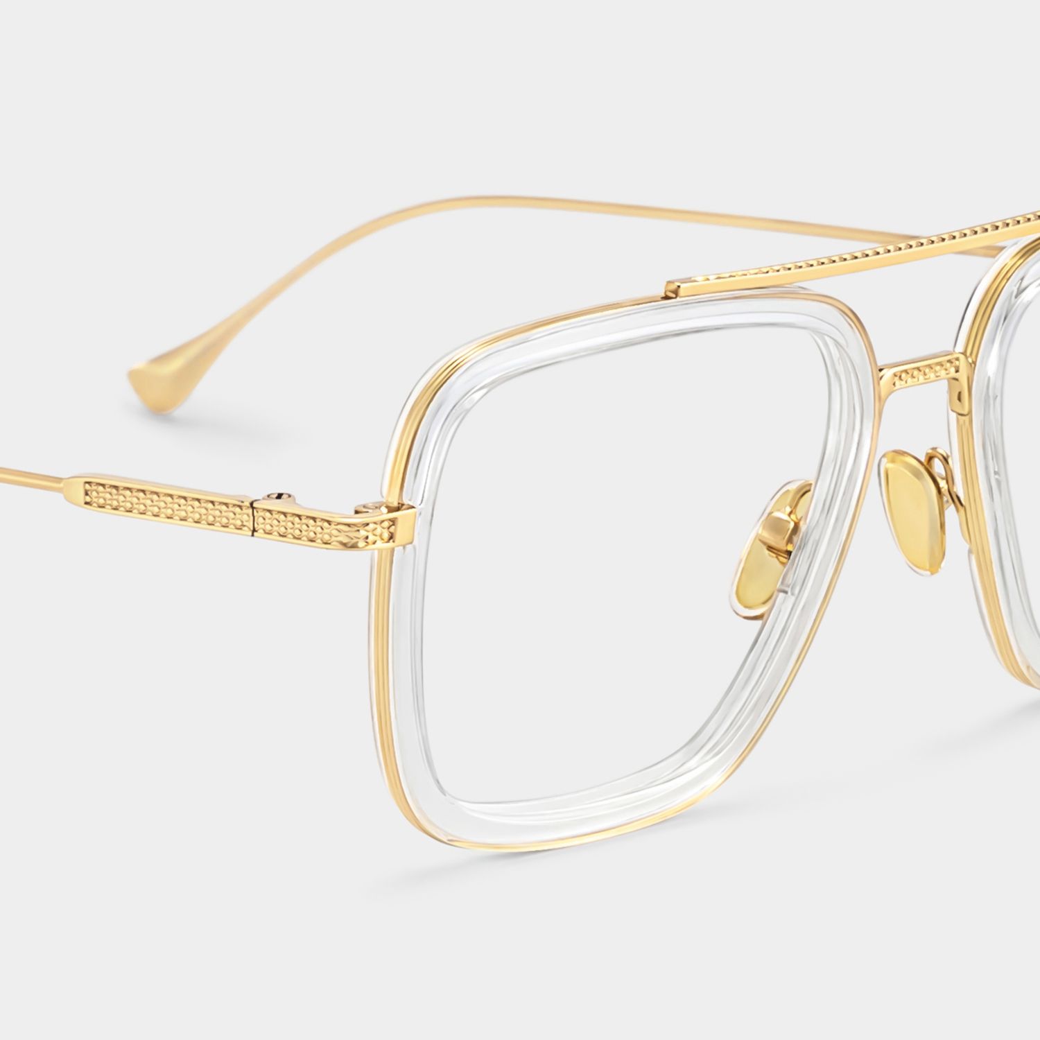 Gifford Aviator Clear Frame Glasses | Zeelool Optical