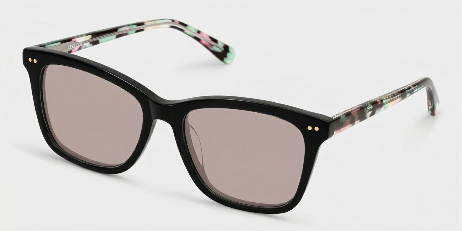 Layla Black Square Nature Eyewear for Woman | ZEELOOL2