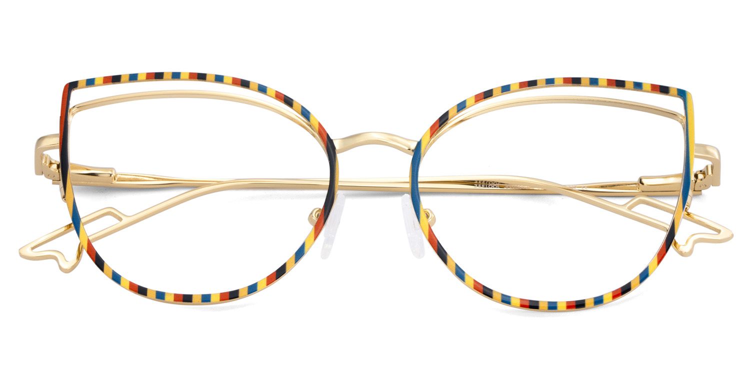 Spivey Cateye Metal Full Frame Eyeglasses | Zeelool2