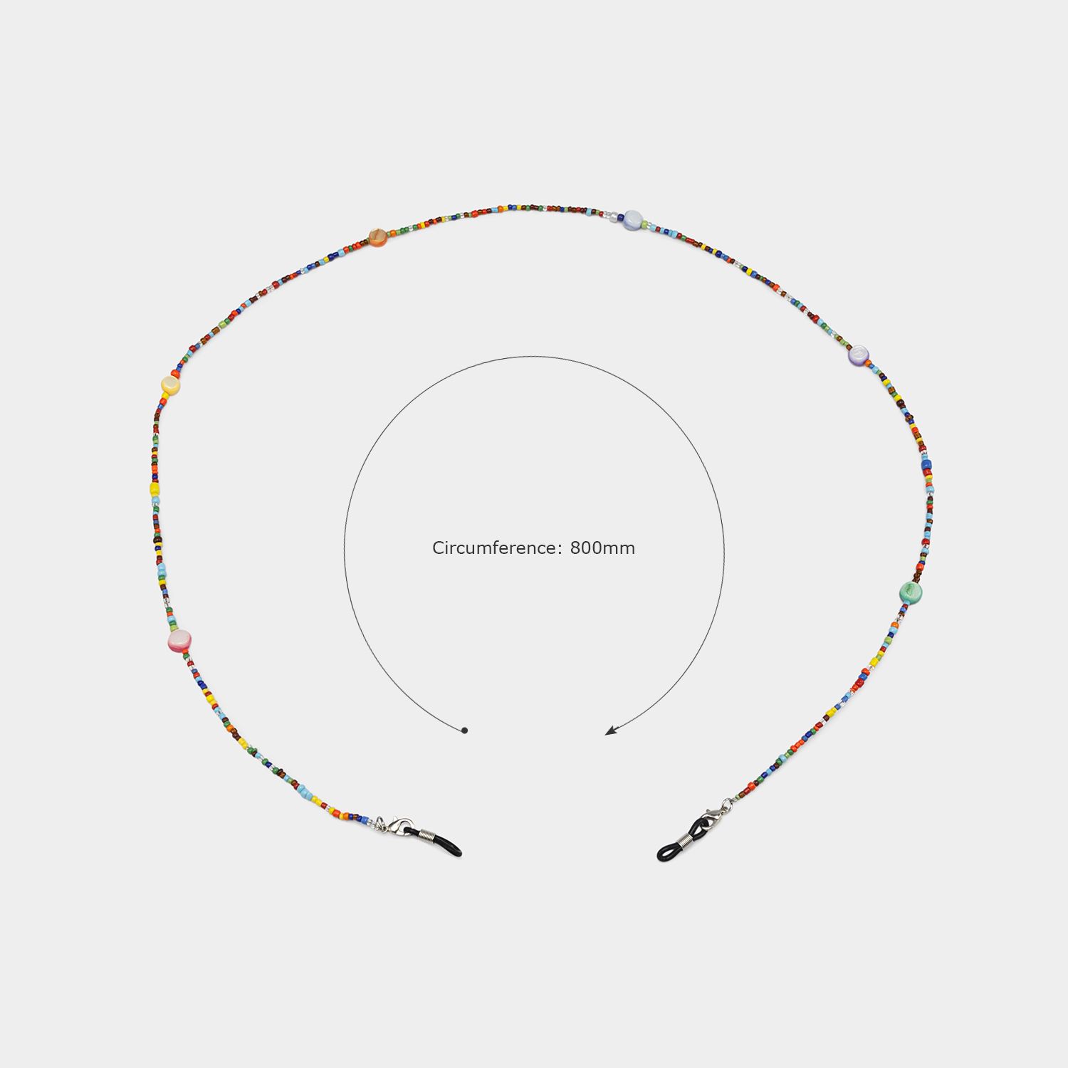 Colorful Round Glitter Eyeglasses Chains3