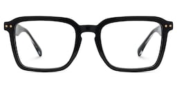 Vickerie Rectangle Black Glasses1