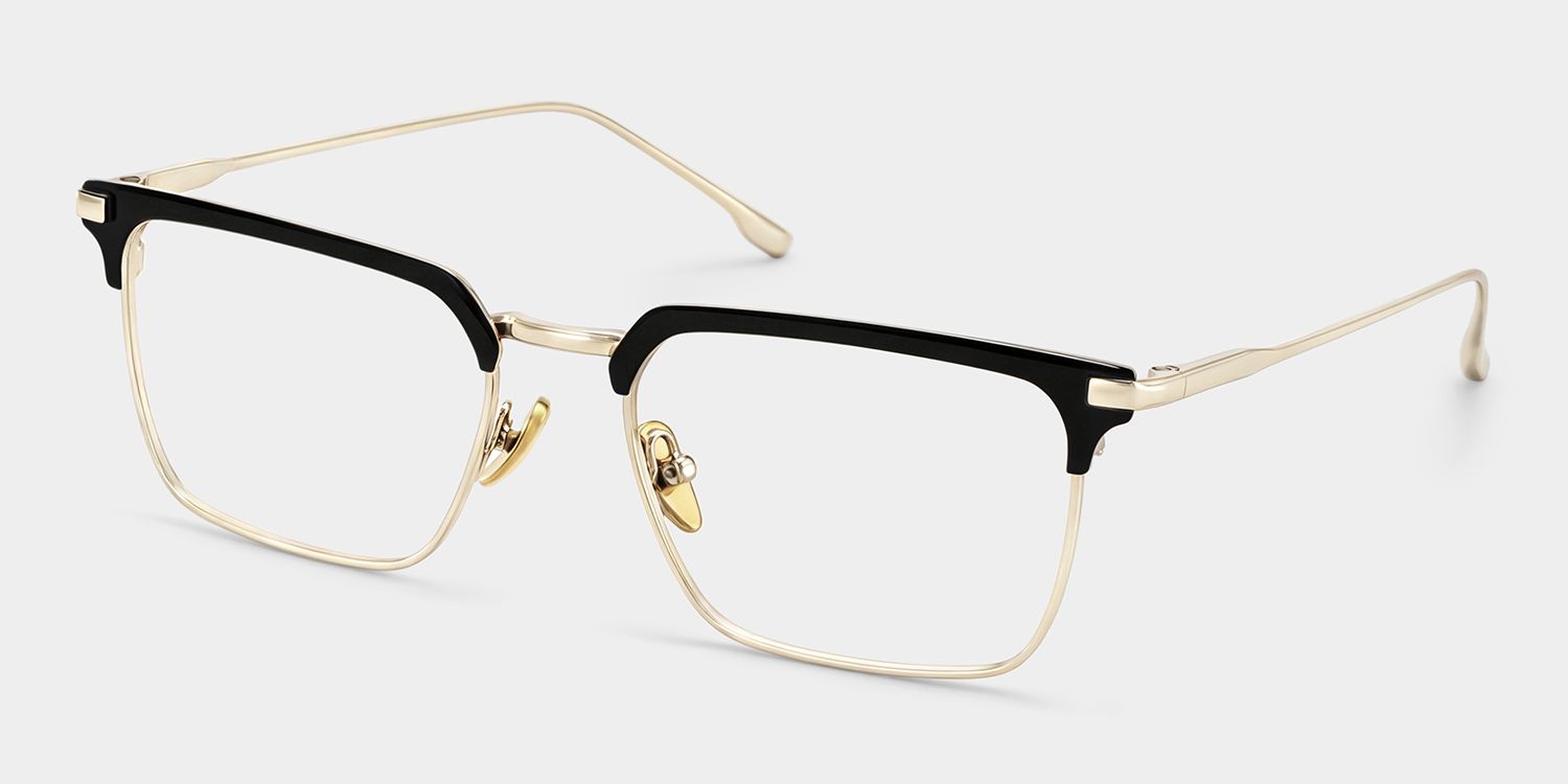 Addison Browline Black Metal Frames Glasses Online | ZEELOOL3