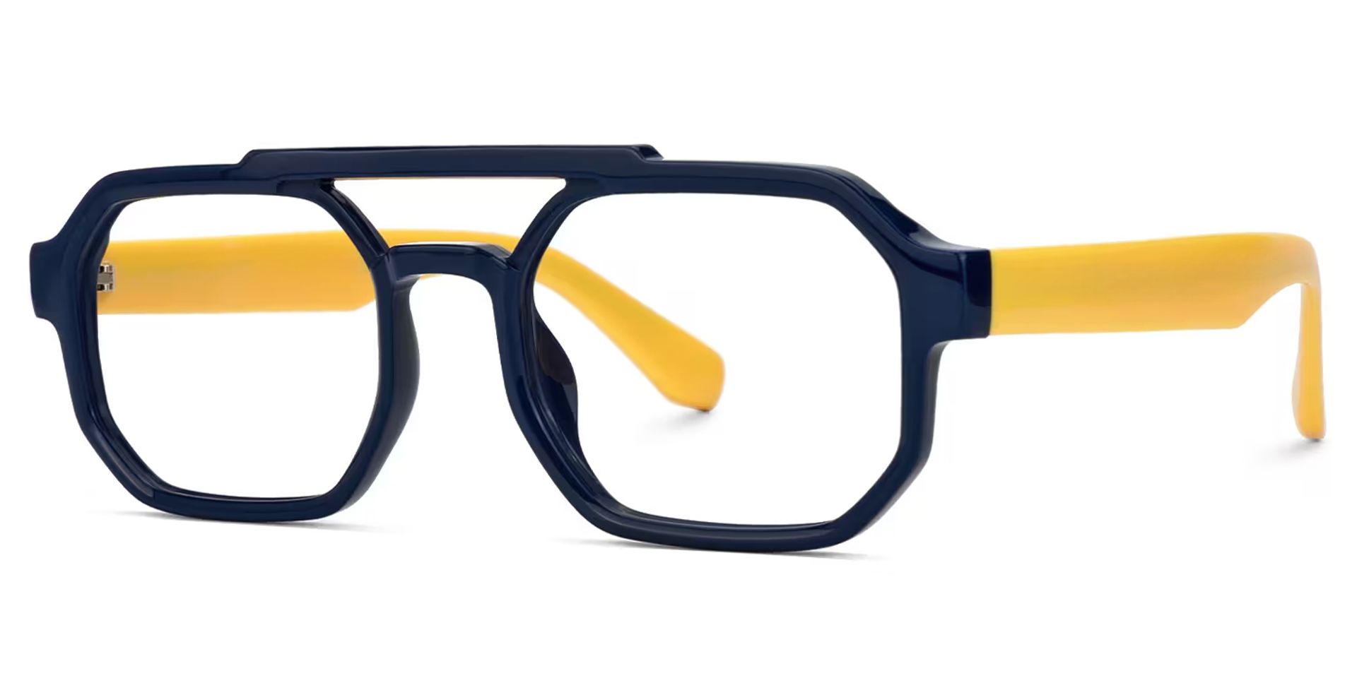 Aviator Salem Blue Color Frame Glasses | Zeelool2