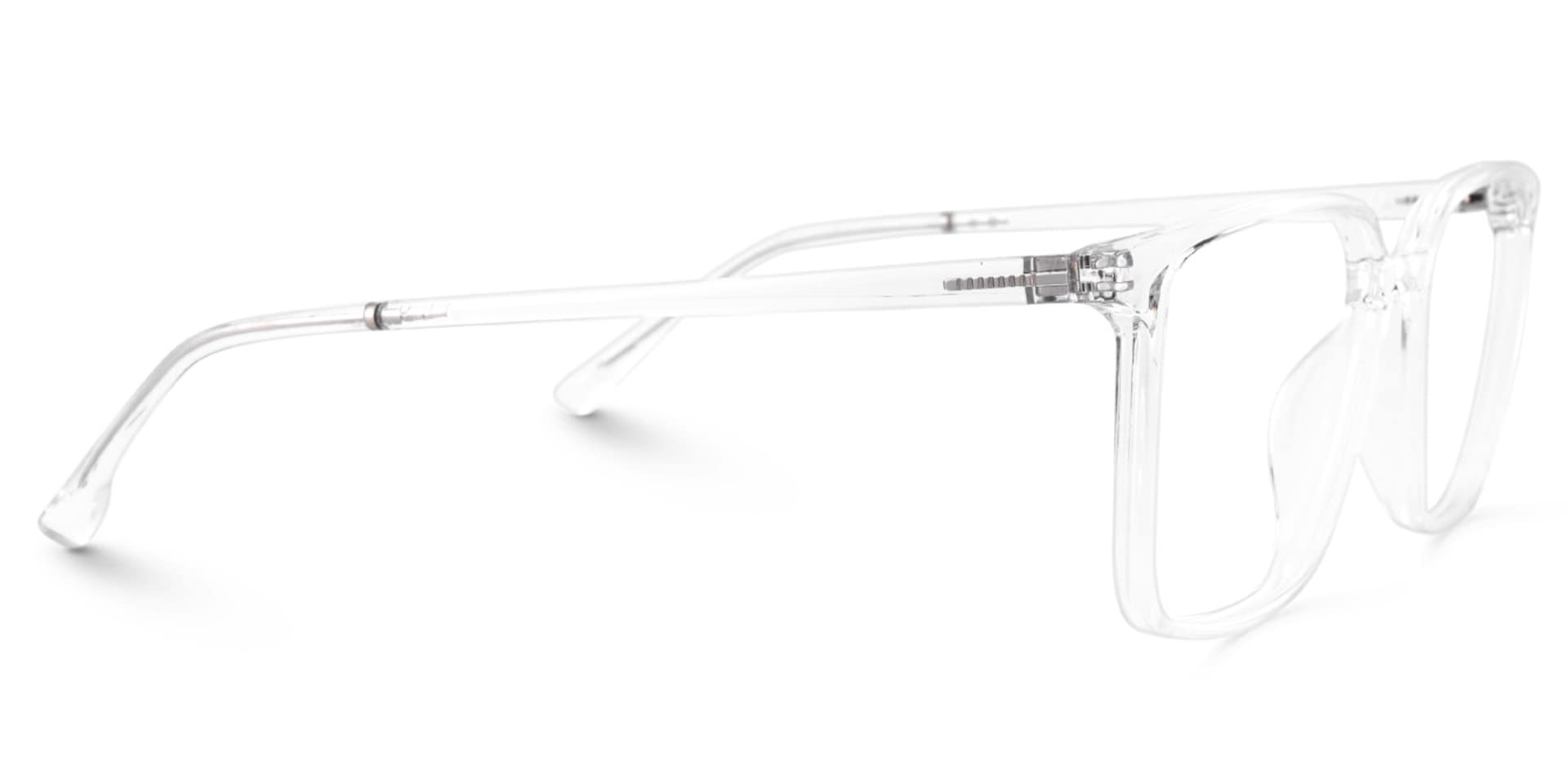 Raytina Square Crystal Glasses | Zeelool Glasses3
