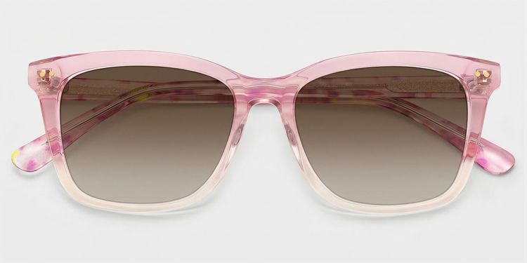 Layla Pink Square Glasses
