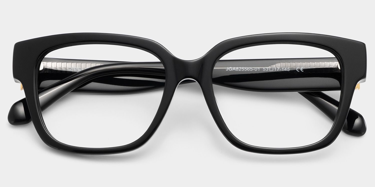 Blake Black Square Glasses | Varsity Athleisure Essential3