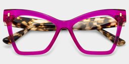 Senica Purple Cat eye Glasses2