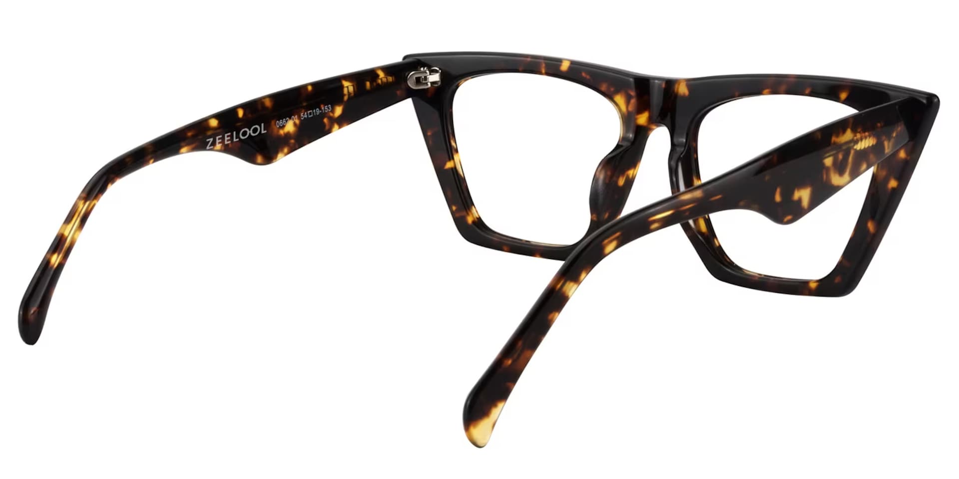 Cecile Frame Glasses with Cat Eye, Tortoise Style4