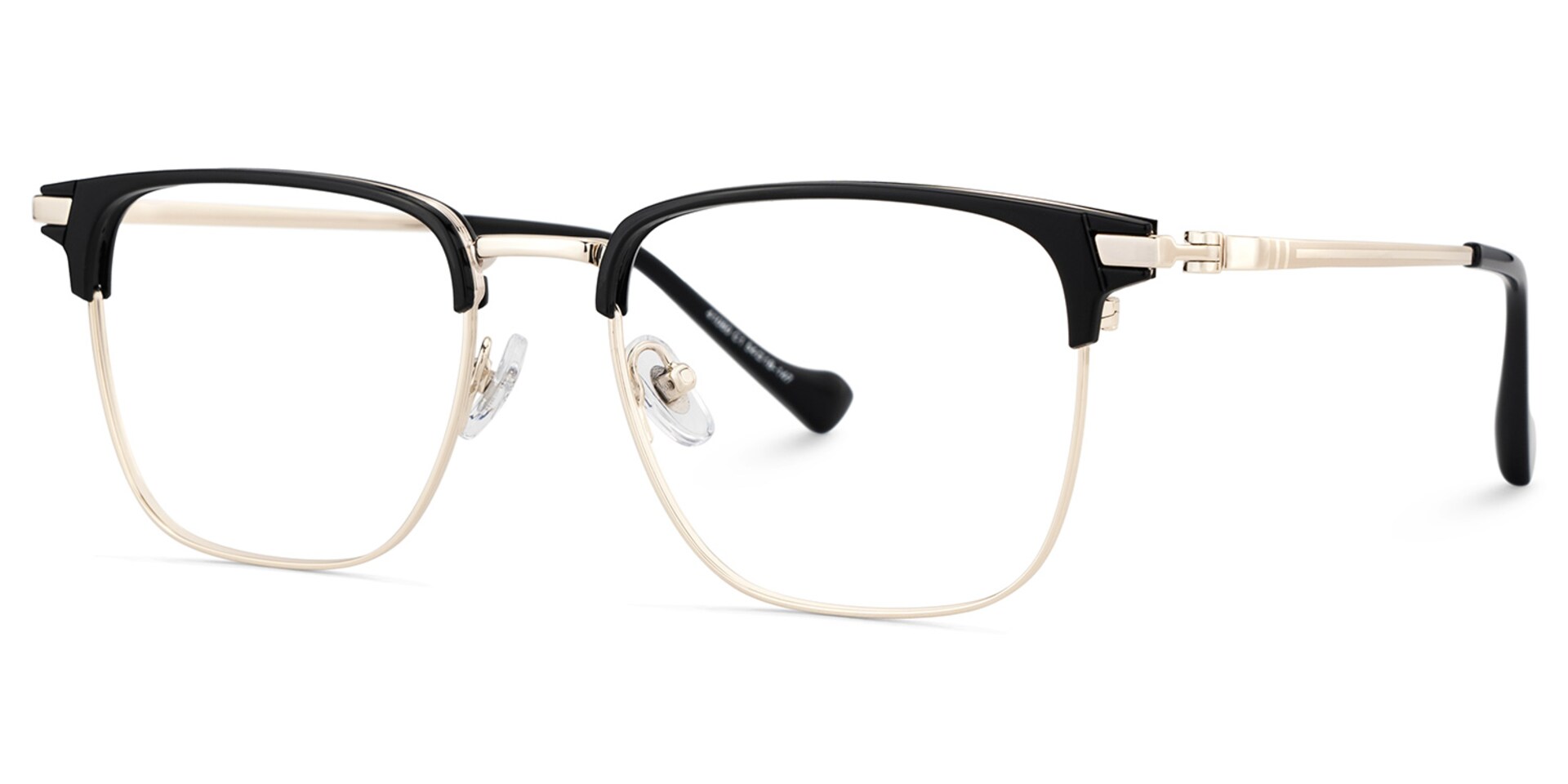 Owen Eyeglasses in Square Black Gold Frame | Zeelool3