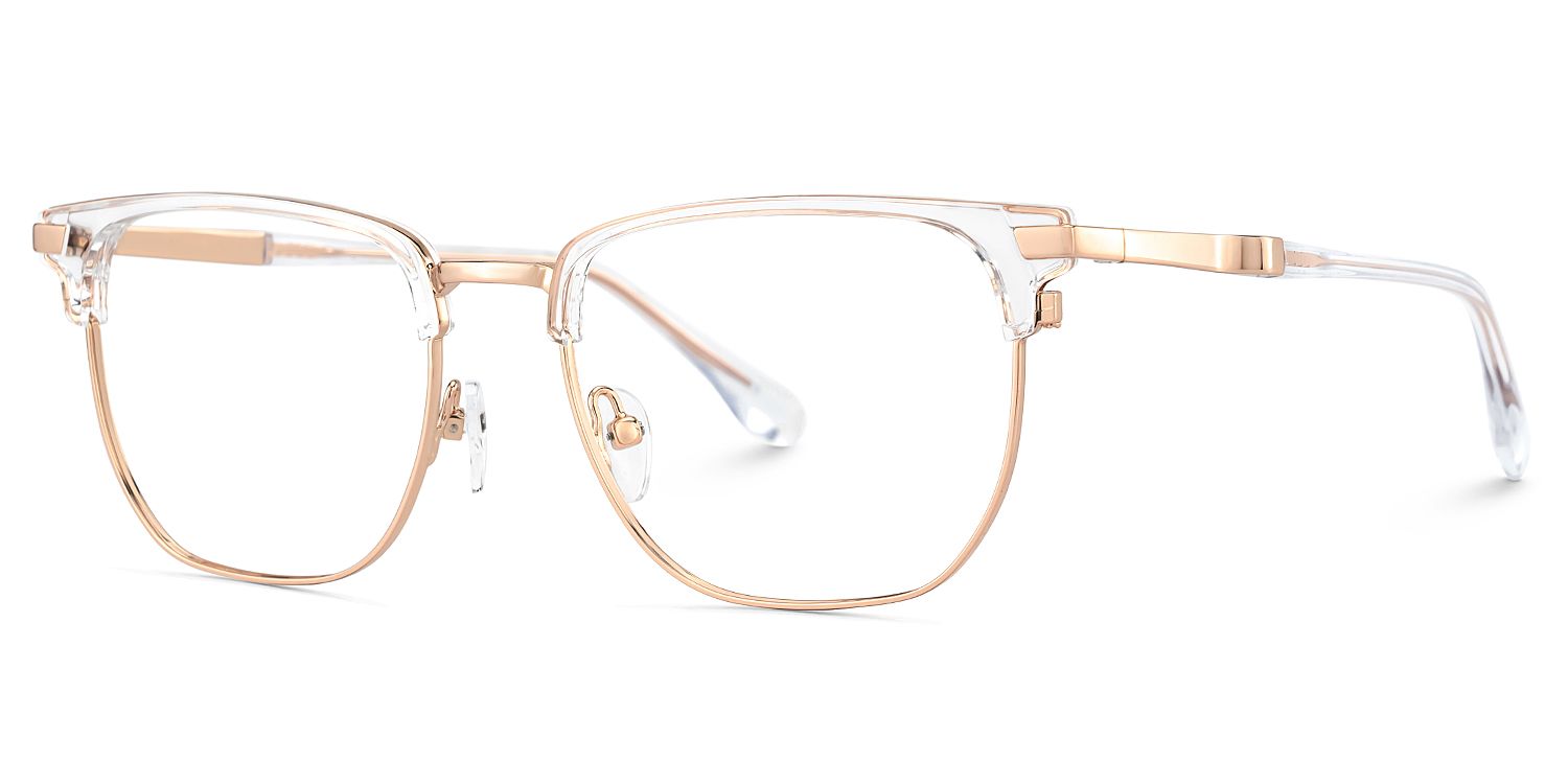 Zaira Browline Clear Eyeglasses with Wide Thin Frame2