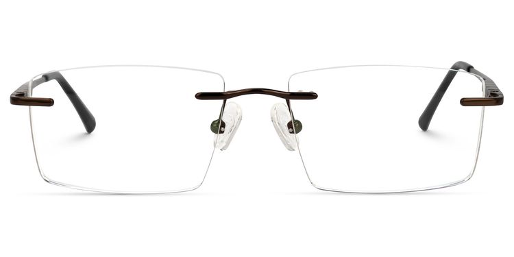 Cetina Rectangle Brown Glasses