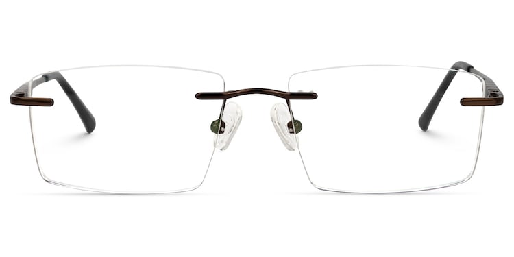 Cetina Rectangle Brown Glasses