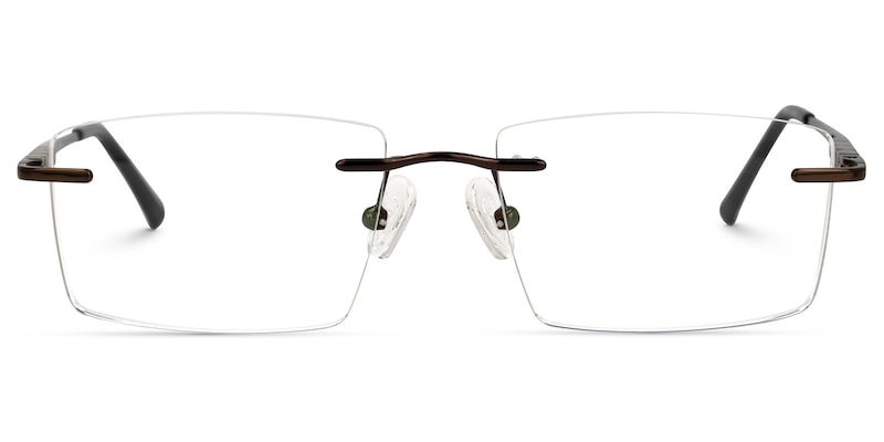 Cetina Rectangle Brown Glasses