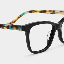 Faith Black Rectangle Glasses5