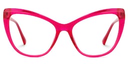 Shelby Cateye Bright-Pink Glasses0