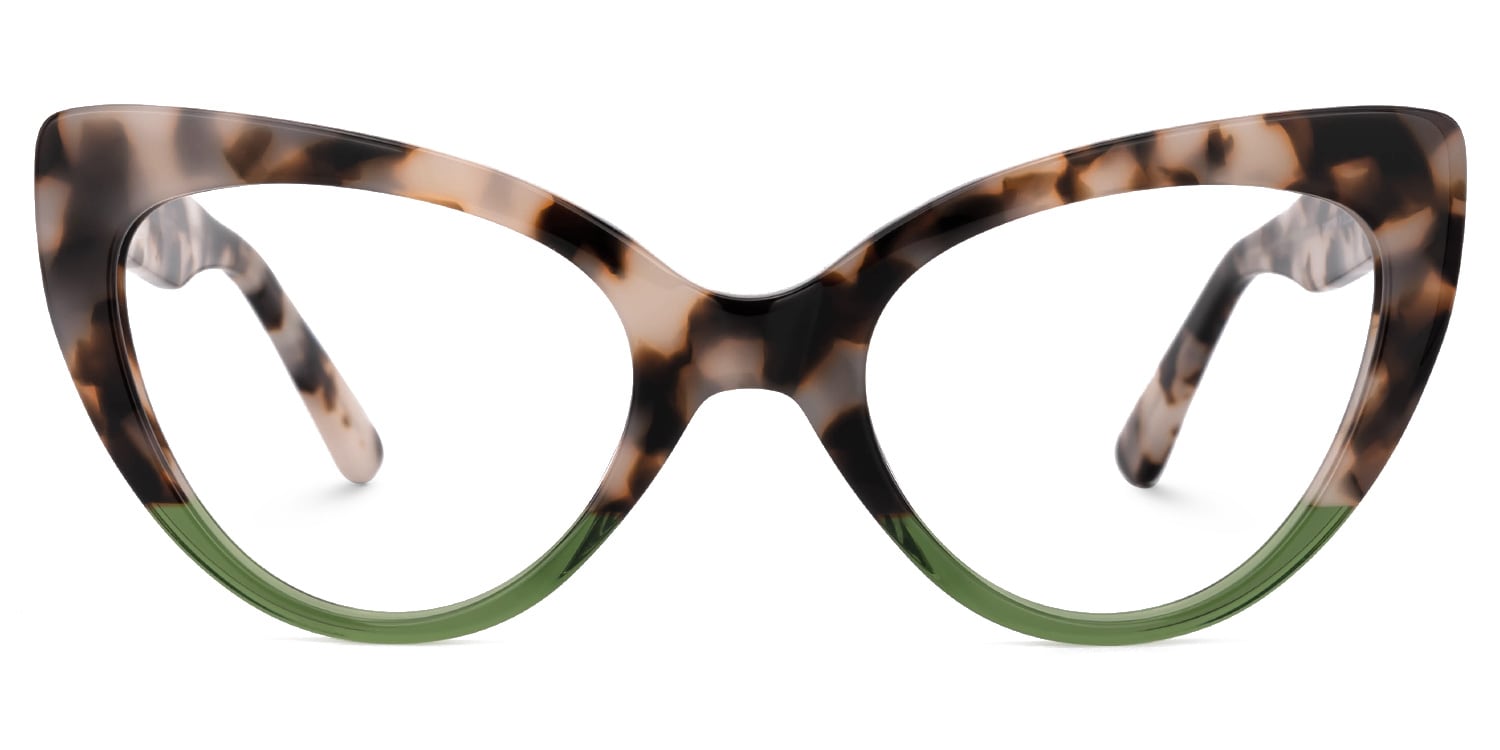 Claudette Cateye Green Glasses0