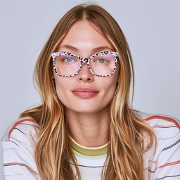 Isaebella Animal Print Butterfly Glasses4
