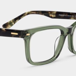 Patrick Rectangle Green Glasses5