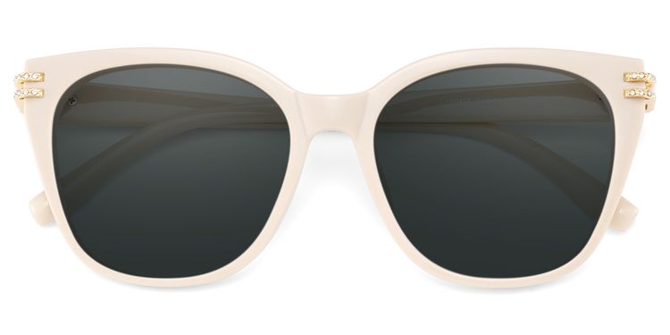 Catalina Square Beige Polarized Sunglasses