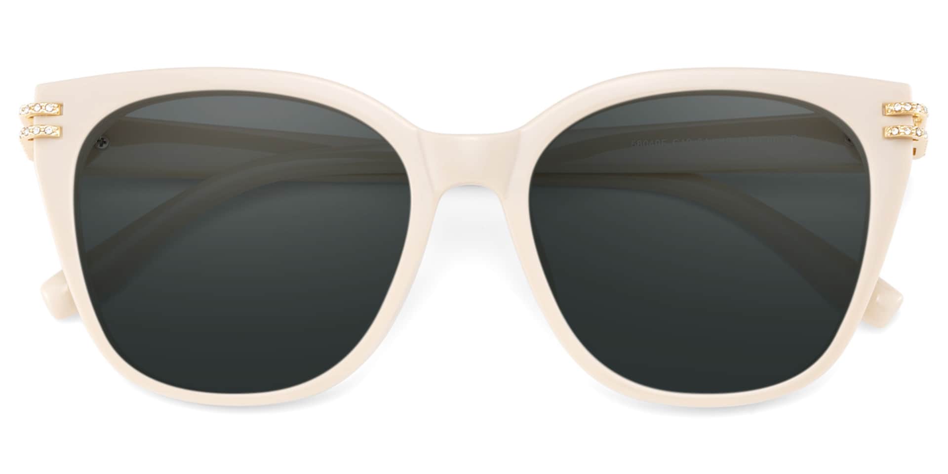 Catalina Champagne Square Polarized Sunglasses Online | Zeelool1