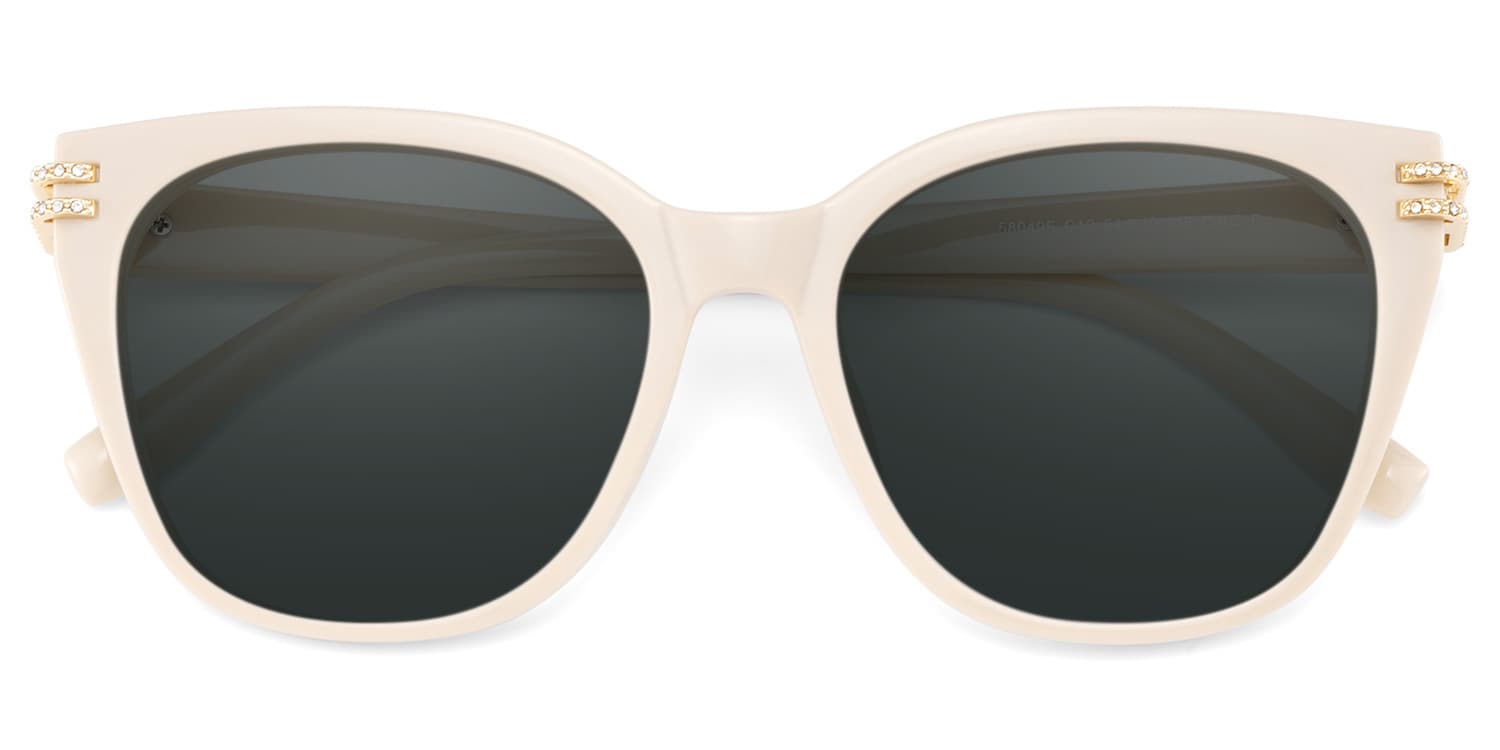Catalina Square Champagne Polarized Sunglasses