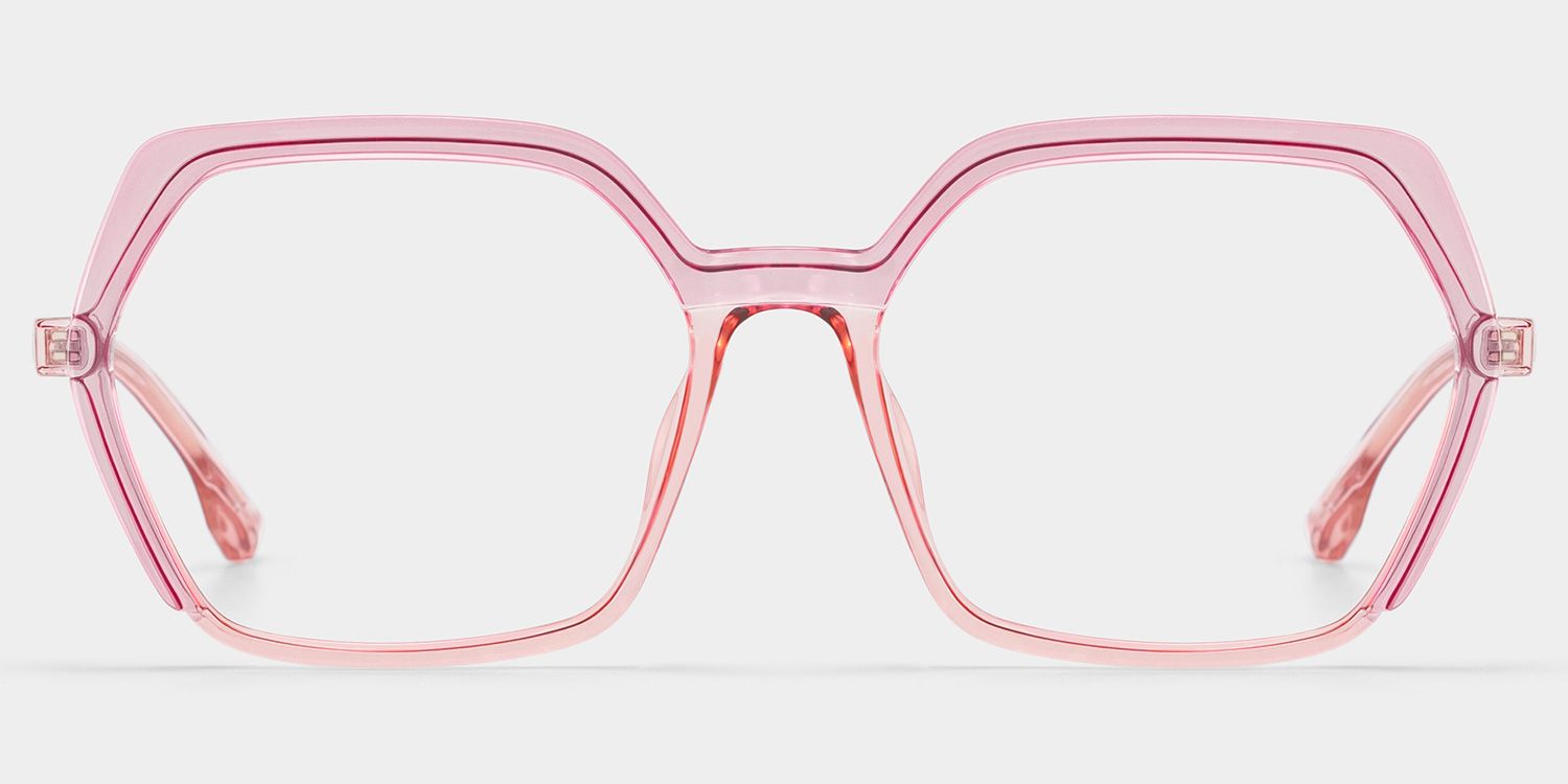 Waldron Geometric Pink Glasses0