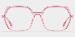 Waldron Geometric Pink Glasses0