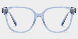 Clara Clear Blue Cat eye Glasses0