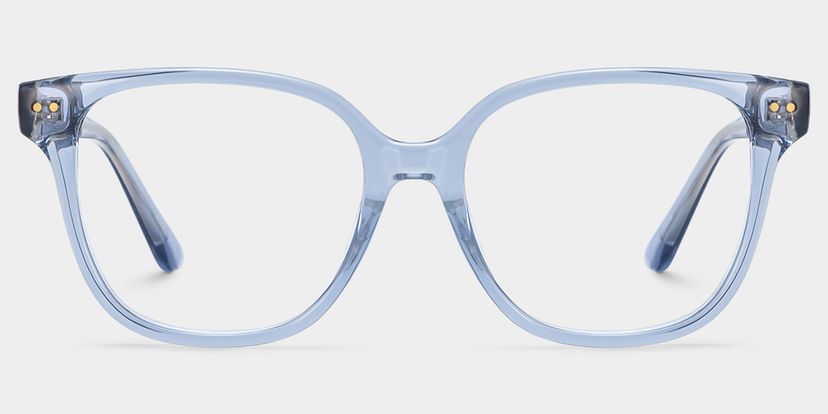Clara Clear Blue Cat eye Glasses