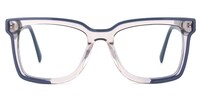 Renetta Rectangle Blue Glasses0