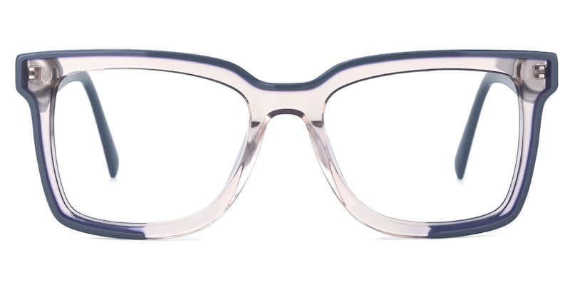 Rectangle Renetta Blue Glasses deals -Zeelool Glasses0