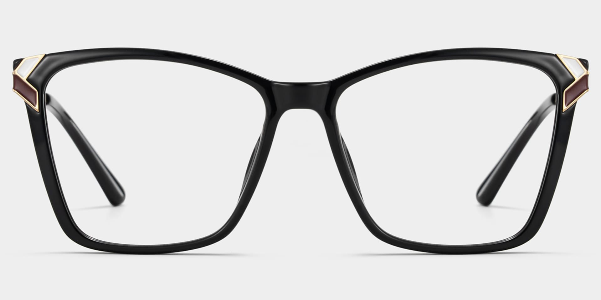 Mia thin black square frame glasses Online | ZEELOOL1