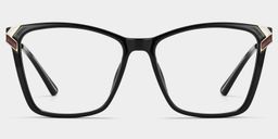 Mia Square Black Glasses1