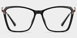 Mia Square Black Glasses1