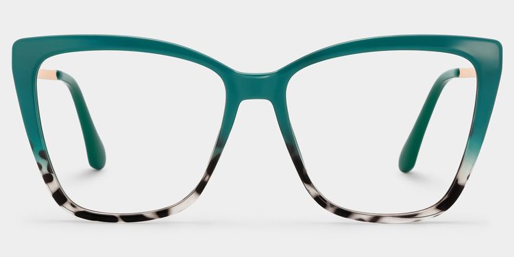 Awilda Cateye Green Glasses