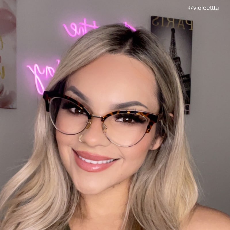 Charlene Browline Tortoise Glasses6