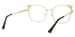 Elston Cateye Gold Glasses4